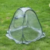 Greenhouses Portable Greenhouse Grow Plants Rack Stands Rensa blommor som håller varmt tält 80x70x70cm för trädgårdsplatsens trädgård mini