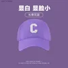 Ball Caps Purple Hat Light Purple Softtop Baseball C Hard C Yam Beret Fishermans Hat Knit Hat Woman L240314