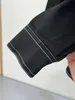 Highend Brand Mens Ceket Moda Cepleri Tasarım Siyah Kargo Gömlek Ceket Lüks Yüksek Kaliteli Tasarımcı Ceket