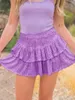 Skirts Women Short Skirt Sequined Female Sexy Solid Color Pleated