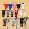 Cartoon Silicone Bear Wholesale Toy Tidal Brand Keychain Bookbag Hanging Accessories Keychain