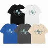 2023 Nieuwe Heren T-shirts Steen Hoge Kwaliteit Merk Islandes Ronde Hals Chromes Korte Mouwen Tops Tees Brief Cross Print casual T-shirts