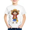 Anime Imprimer Enfant Luffy Enfance Enfants T-shirts Enfants D'été À Manches Courtes T-shirts Garçons Filles Tops Drôles Bébé T shirtoHKP2297 240313