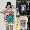 Hellstar T Shirt Designer koszule Kobiety krótkie rękawy Tee męskie Women Wysokiej jakości streetwear Summer Hip Hop Mash Mashing Projektant T Shirt Hell Star Tracksuit Mężczyźni