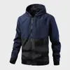 Hooded Sports Loose and Casual 2024 New Oversized Men's Contrasting Jacket Baseball Suit Trend