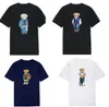 mode mens t shirt designer t-shirt björn mönster tryck sommar toppkvalitet tee färg kvinnor tshirt andningsbara korta ärmkläder 5533ess