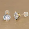 고급 다이아몬드 귀걸이 통과 테스트 Moissanite Studs 10K Gold 3mm-8mm 남성 및 여성 선물을위한 Moissanite Earrings