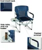 Meble reżyser kempingowy krzesło składane krzesło na zewnątrz ciężka kompaktowa siatka wentylacyjna z bocznym stołem i uchwytem