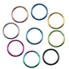 10Pcslot G23 Hinged Segment Septum Clicker Nose Rings Nipple Ear Cartilage Tragus Lip Piercing Fashion Jewelry 240311