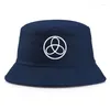 Berets Summer Printed Junpei Iori Reversible Bucket Hat Woman Man Outdoor Sun Beach Fisherman Cap Male Cotton Bobs Double Side