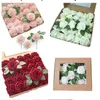 Коробка с искусственными розами, подарок на день Святого Валентина, искусственные цветы, полиэтиленовые розы для свадебных украшений своими руками