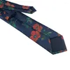 Arco amarra 38 flor Jacquards decotes britânicos gentleman tira masculina amarre festa casual terno social estilo de rua correspondência