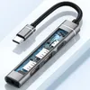 USB 3.5mm USB2.0 OTG adaptör alaşımıyla 1 hub içinde C Dock İstasyonu 4