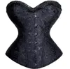 Bustiers Corsets S6XL Women039s Steampunk korse spiral çelik kemikli dantel yukarı seksi overstustik beyaz siyah bel cincher 9369069