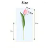 Decoratieve Bloemen 20 stks 34 CM Lange Kunstmatige Real Touch Mini Tulpen Boeket Plant Voor Trouwzaal Thuis El Party Event Decor