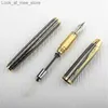 Fountain Penns Fountain Pens High Quality Gold Clip Metal Fountain Pen Office Business Writing Calligraphy Penns Ink Pender Stationery School Supplies Q240314