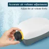 Accessoires FEDOUR Stille aquariumzuurstofpomp met terugslagklep Dubbele uitlaat Aquariumluchtcompressor met groot volume Beluchter voor aquarium