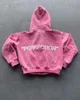 Herrtröjor harajuku rosa grunge överdimensionerade tröja zip up hoodie män goth y2k toppar streetwear kläder