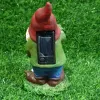 Rzeźby ogrodowe gnome z zasilane słoneczną światłem LED wodoodporne światła zasilane słonecznym rzeźby ogrodowe Outdoor Garden Statues Yard Patio