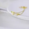 Bracelets de charme coréen léger luxe tulipe fleur bracelet pour femmes brillant zircon opale perle perlée rose réglable bijoux à la mode