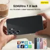 Nouveau nouveau S24ULTRA 5G Android Smart 13 Téléphone Touch Color 7,3 pouces Le capteur de gravité d'écran HD prend en charge plusieurs langues