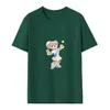 2024 T-shirt damski, koszulka polo, drukowana damska nowa, w 100% wysokiej jakości bawełniana koszulka