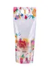 Pochette en plastique de sac d'emballage de boisson de modèle de fruit de 500 ml pour le café de lait de jus de boisson avec la poignée et les trous pour Straw8952134