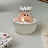 Candle Holders Cartoon Kitten Holder Adorable Cat For Room Kitchen Bathroom Resin Warming Paws Christmas