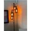 Vloerlampen Pijplamp 4-armatuur Woonkamer Steampunk Amber Mason Jar Inclusief Bbs Drop Delivery Verlichting Verlichting Binnen Dhh0D