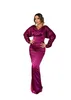 Elegant Plus Size Sheath Evening Dresses Long for Women V Neck Satin Pleats Floor Length Pageant Brithday Prom Special Occasion Dress Party Gowns Formal Wear