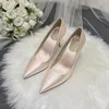 Dress Shoes Bride White 2024 S Wedding Women Bridal Elegant Ladies Pointed Toe High Heels Sliletto Sample Style Quality