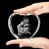 Frame Custom Heart 2D 3D Photo Laser Engraving Baby Family Wedding Pets Image Home Ornament Decor Personality Crystal Photo Frame