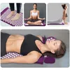 Acupressure Mat Sensi Massagekudde Set Applicator för Neck Foot Yoga med Needle Back Cushion 240307