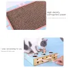 Toys Cat Scratching Board Cats Interactive Toy Chase Hunt Mouse With Scratcher Funny Cat Stick Cat Hit Gophers Maze Tease Toy
