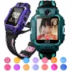 montres Q19 enfants montre intelligente LBS Position bébé montre intelligente double caméra SOS téléphone montre voix Chat GPS Smartwatch montre pour enfants cadeau