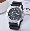 032 Panerai132top Classic Business Men Automatic Watch Metchanical Montres en caoutchouc Mentille étanche-bracelet 48mm4403267