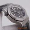 Relógio de pulso masculino AP Epic Royal Oak Offshore 15720ST Relógio masculino de titânio cinza disco máquinas automáticas mundialmente famoso relógio esportivo suíço