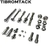 TIBROMTACK Titan-Schrauben-Sets für Brompton-Falträder, ganzes Fahrrad, Ti-Bolzen-Schrauben-Set, Fahrräder, ultraleicht, 124,8 g, rostet nie