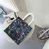 Shoppingväskor roligt tryck Bindningen av Isaac Adventure Cartoon Game Tote Bag Recycling Canvas axel shoppare handväska