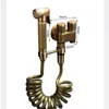 Antique Bronze Toilet bidet sprayer set Brass Double Use Bidets faucet Bathroom sprayer shower bidet faucet High Pressure gun 240311