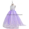 Girl'S Dresses 2022 Summer Girls Dress Long Bridesmaid Kids Dresses For Children Princess Party Wedding 3 10 12 Years Vestido Drop Del Dhhqv