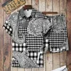 Designerdräkt Spring/Summer New Herr Beach Kortärmade skjortor Shorts Hawaiian Floral Shirt Set Wear E93o