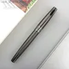 Canetas tinteiro Canetas tinteiro Negócios Fosco Cinza Caneta Esferográfica Arma Cinza Metal Estudante Escritório Escola Suprimentos Roller Ball Pen Novo Q240314