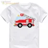 T-shirts vêtements pour enfants kfire camion enfants t-shirt pour garçons t-shirts bus scolaire mignon kawaii fille t-shirts avion hauts pour filles vêtements ldd240314