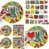 Adesivi per auto 50 pezzi Keith Haring adesivo impermeabile per decalcomania laptop moto Lage Snowboard Iti decorazione consegna goccia automobili Ot7Xr