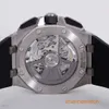 الذكور AP WRIST WATCH EPIC ROYAL OAK 26420SO Black Plate Chronograph Mens Fine Steel Watch Automatic Machinery Swiss Watch Watch Watch Date Diameter Diameter