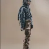 Мужские куртки Techwear Стиль Авангардное винтажное рваное пальто Осенняя ниша на молнии с воротником-стойкой Короткая куртка Женская одежда