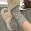 Skarpetki męskie Winter Cashmere Wool for Woman Solid Japan Style Harajuku retro Long Women Girls Thermal Streetwear Sock