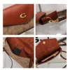 Stylish Handbags From Top Designers New Coated Old Flower Combination Leather Single Shoulder Crossbody Bag Three in One Envelope Flipped Small Square for Women