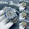 High-End Mens Watch High Quality Luxury Designer Mechanical Watch Automatic Reloj Folding Buckle Silver Plated rostfritt stål Moissanite Watch Date SB071 C4